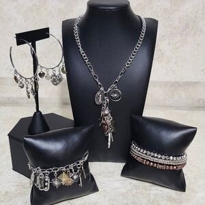 Multi-Metal Charm Jewelry Set